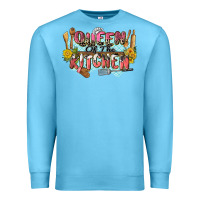 Ocean Blue queen of the kitchen Premium Sweatshirt - Zillion Design Studio