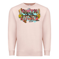 Pale Pink queen of the kitchen Premium Sweatshirt - Zillion Design Studio