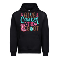 Black give cancer the boot Urban Hoodie - JahusDesignShop