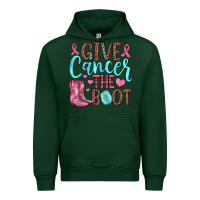 Forest Green give cancer the boot Urban Hoodie - JahusDesignShop