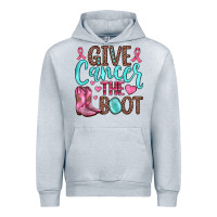 Heather Grey give cancer the boot Urban Hoodie - JahusDesignShop