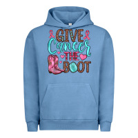 Pigment Pebble Blue give cancer the boot Urban Hoodie - JahusDesignShop