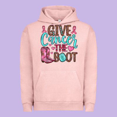 Give Cancer The Boot Urban Hoodie Designed By Jahusdesignshop