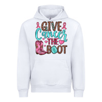 White give cancer the boot Urban Hoodie - JahusDesignShop
