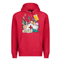 Cardinal nurse  easter Premium Hoodie - AdoDesignShop