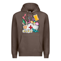 Coffee nurse  easter Premium Hoodie - AdoDesignShop