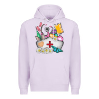 Lilac nurse  easter Premium Hoodie - AdoDesignShop