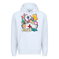 White nurse  easter Premium Hoodie - AdoDesignShop