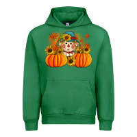 Emerald fall scarecrow with pumpkins Urban Hoodie - Artiststas