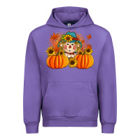 Tulip fall scarecrow with pumpkins Urban Hoodie - Artiststas