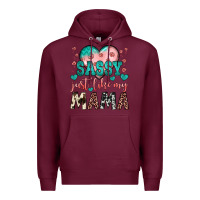 Burgundy sassy just like my mama Premium Hoodie - JahusDesignShop