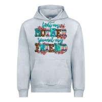 Heather Grey first my mother second my friend Urban Hoodie - AdoDesignShop