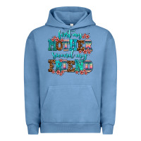 Pigment Pebble Blue first my mother second my friend Urban Hoodie - AdoDesignShop