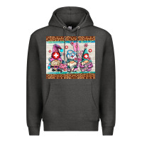 Charcoal Heather nurse gnomes Premium Hoodie - AdoDesignShop
