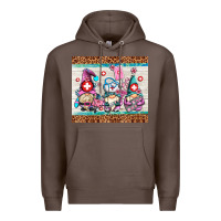 Coffee nurse gnomes Premium Hoodie - AdoDesignShop