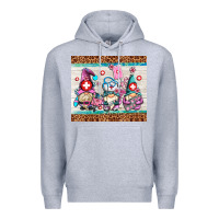 Heather Grey nurse gnomes Premium Hoodie - AdoDesignShop