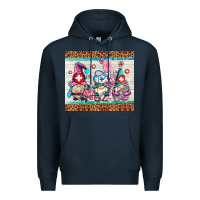 Navy nurse gnomes Premium Hoodie - AdoDesignShop