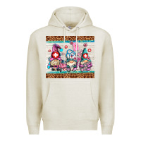 Oatmeal Heather nurse gnomes Premium Hoodie - AdoDesignShop