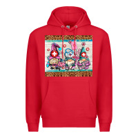 Red nurse gnomes Premium Hoodie - AdoDesignShop