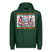Sports Green nurse gnomes Premium Hoodie - AdoDesignShop