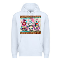 White nurse gnomes Premium Hoodie - AdoDesignShop