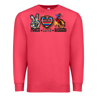 Cardinal peace love rodeo Premium Sweatshirt - Zillion Design Studio