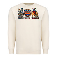 Sandshell peace love rodeo Premium Sweatshirt - Zillion Design Studio