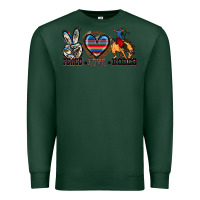 Sports Green peace love rodeo Premium Sweatshirt - Zillion Design Studio