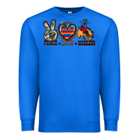 True Royal peace love rodeo Premium Sweatshirt - Zillion Design Studio
