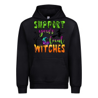Black support your local witches Urban Hoodie - BundleAndBundleShop