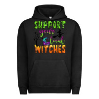 Pigment Black support your local witches Urban Hoodie - BundleAndBundleShop