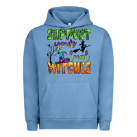 Pigment Pebble Blue support your local witches Urban Hoodie - BundleAndBundleShop