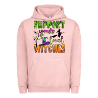 Pigment Salmon support your local witches Urban Hoodie - BundleAndBundleShop