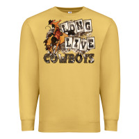 Antique Gold long live cowboys Premium Sweatshirt - Zillion Design Studio