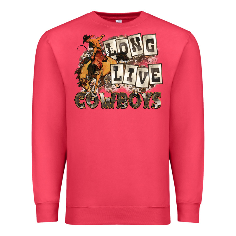 Long Live Cowboys Premium Sweatshirt by Zillion Design Studio | Teevron