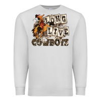 Dove Grey long live cowboys Premium Sweatshirt - Zillion Design Studio