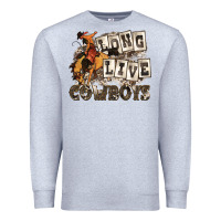 Heather Grey long live cowboys Premium Sweatshirt - Zillion Design Studio