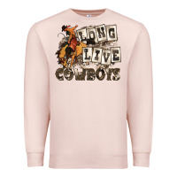 Pale Pink long live cowboys Premium Sweatshirt - Zillion Design Studio