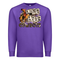 Purple long live cowboys Premium Sweatshirt - Zillion Design Studio