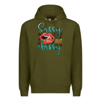 Army Green sassy but classy Premium Hoodie - JahusDesignShop