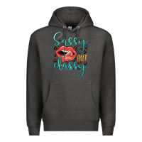 Charcoal Heather sassy but classy Premium Hoodie - JahusDesignShop