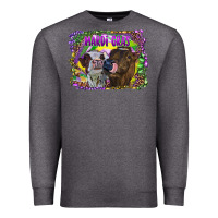 Charcoal Heather Mardi Gras Heifers Premium Sweatshirt - RanaPortraitStore