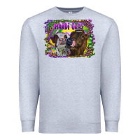 Heather Grey Mardi Gras Heifers Premium Sweatshirt - RanaPortraitStore