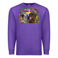 Purple Mardi Gras Heifers Premium Sweatshirt - RanaPortraitStore
