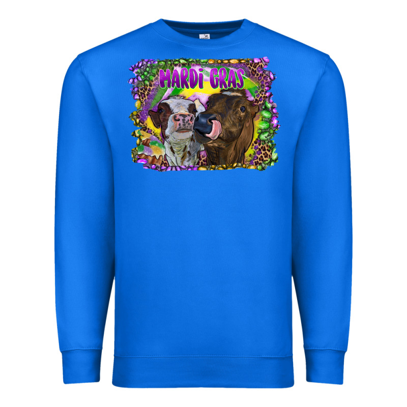 Mardi Gras Heifers Premium Sweatshirt by RanaPortraitStore | Teevron