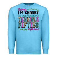 Ocean Blue sorry i’m cranky i’m going through my terrible Premium Sweatshirt - texasbilliewilder
