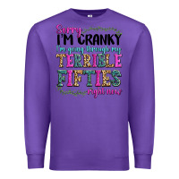 Purple sorry i’m cranky i’m going through my terrible Premium Sweatshirt - texasbilliewilder