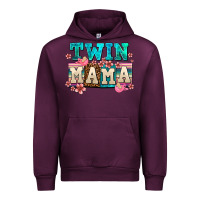 Mauve Wine twin mama Urban Hoodie - AdoDesignShop