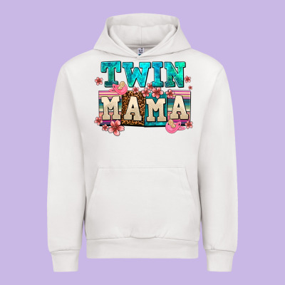 Twin Mama Urban Hoodie Designed By Adodesignshop