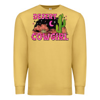 Antique Gold desert cowgirl Premium Sweatshirt - Zillion Design Studio